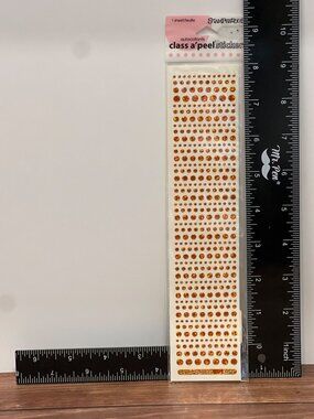 HTF RARE Stampendous! Class a'Peel Dot Sparklers Stickers Orange AC672HSO